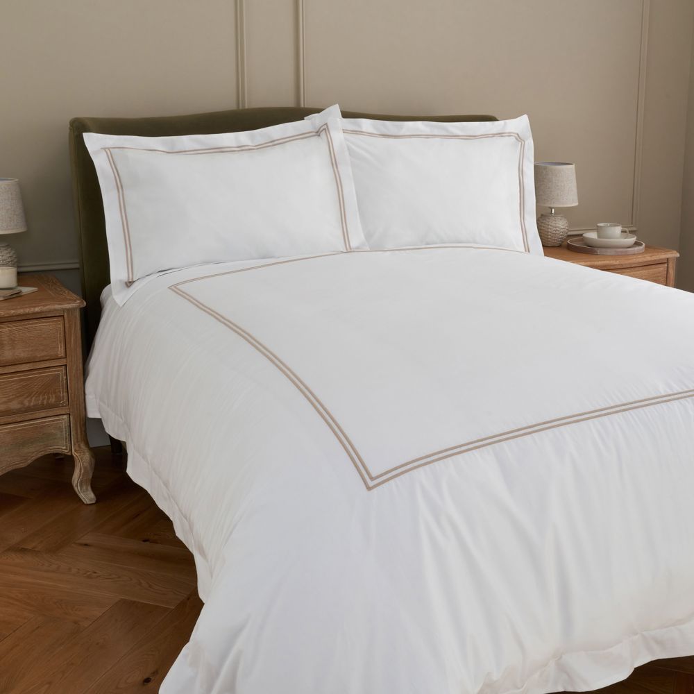 Langham Double Row Cord Duvet Cover, Super King